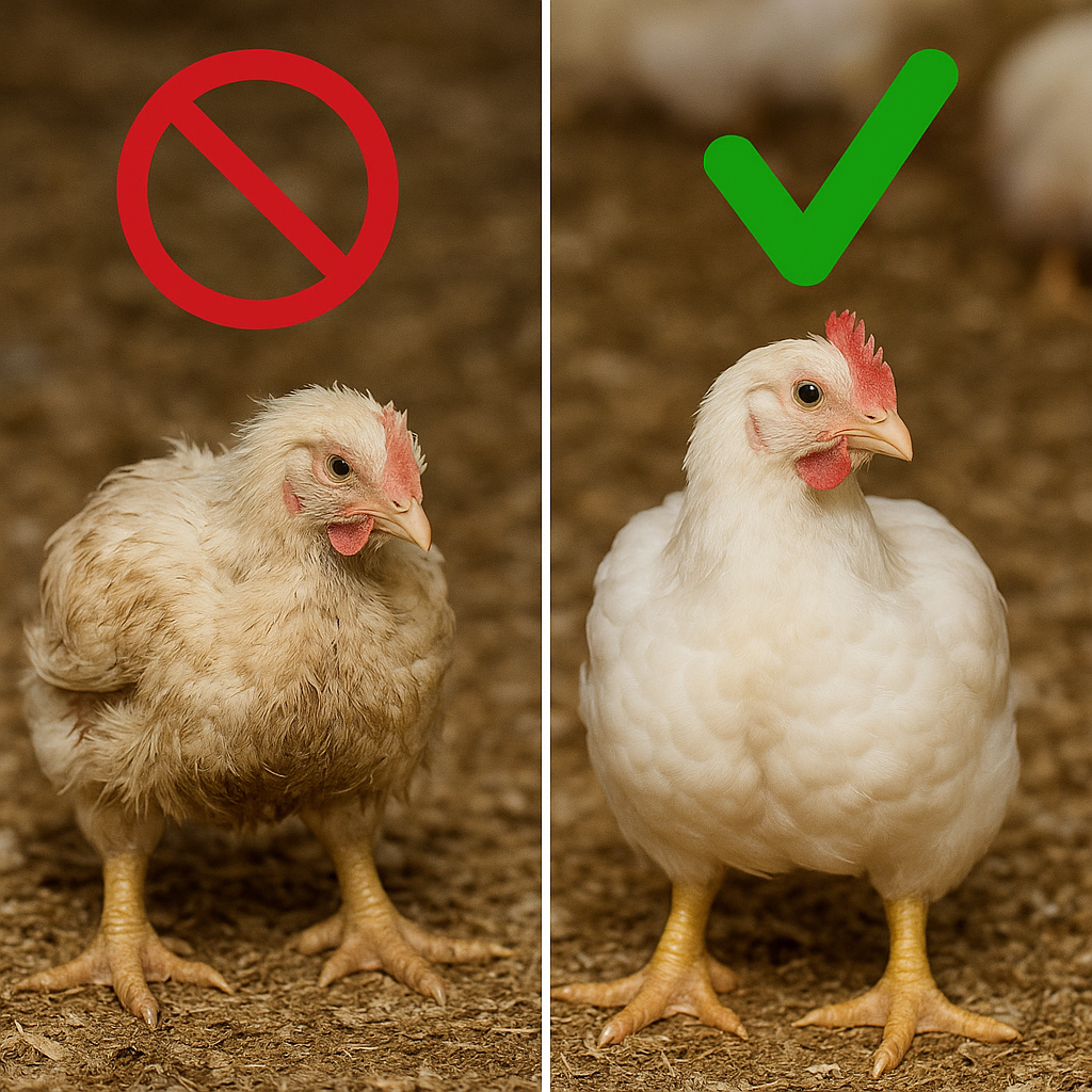 Comparación de pollos de engorde con premezcla de salinomicina y no