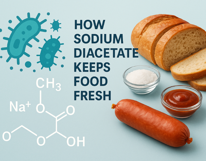 Cómo el diacetato de sodio mantiene la comida fresca
