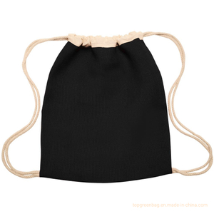 Eco-Friendly Large Jute/ Burlap Drawstring Backpack