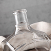  Square Clear Glass Spirit Bottle with Stopper