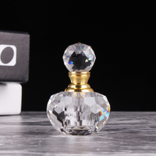 Crystal Glass Perfume Bottle with Lid Cosmetic Packing Bottle