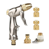 High Pressure Heavy Duty Zinc Alloy Metal Car Washing Garden Hose Spray Gun with Full Brass Nozzle