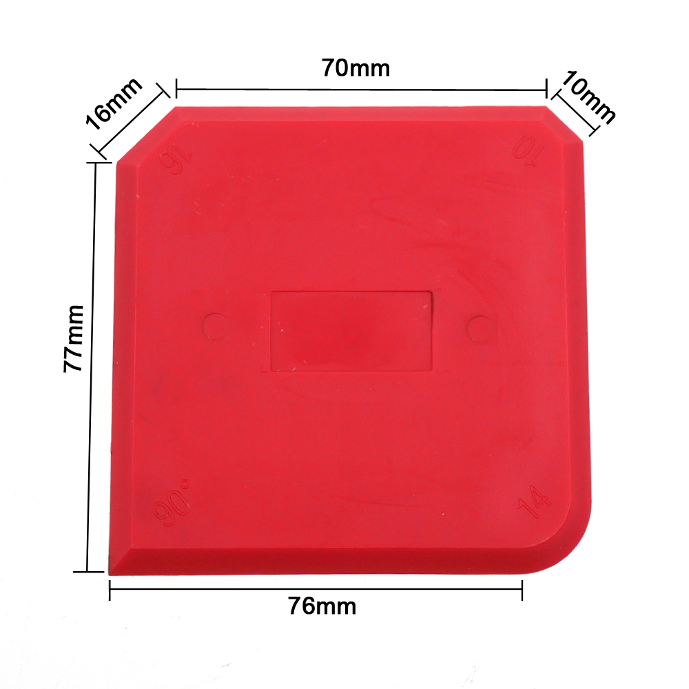 Red Sealant Silicone Caulking Tool Finishing Scraper Spatula 77x76x5mm Caulking Sealant Large Scraper