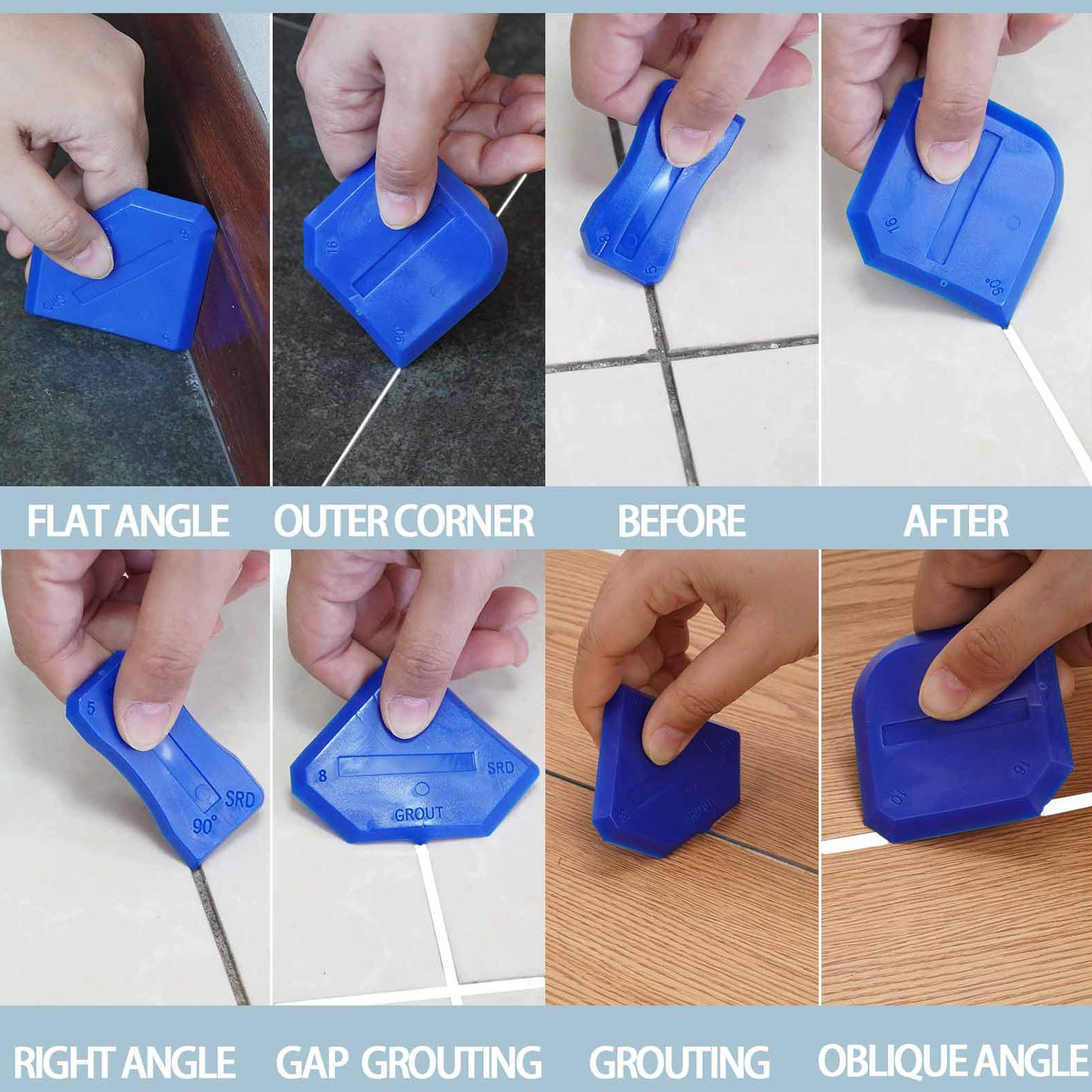 36Pcs Silicone Caulking Grout Remover And Finishing Tools for Caulking Gun