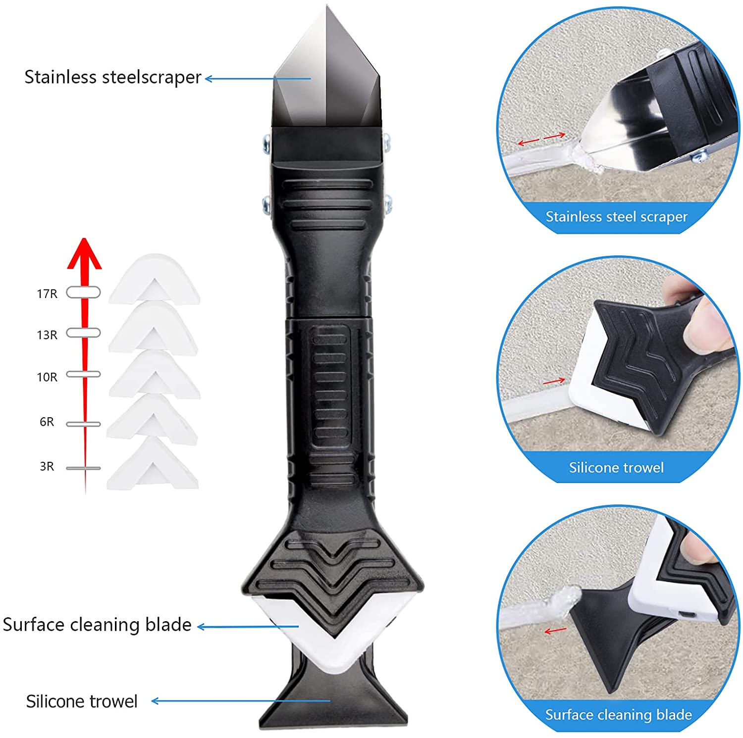 13pcs caulk scraper 13