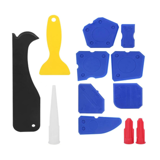 Plastic Sealant Spreader Caulking Scraper Glass Glue Finishing Tool Kit for Bathroom Kitchen Sealing Hand Caulk Removal Tool