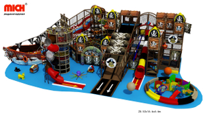Centro di gioco soft per bambini a tema pirata