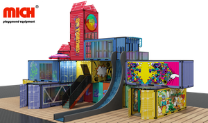 3 níveis Mich contêiner com playground slide 2305f