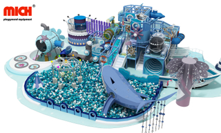600 m² com temas de oceano playground interno para crianças com pit de bola