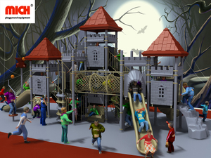 Индивидуальная 2 -уровни детская игровая площадка на открытом воздухе