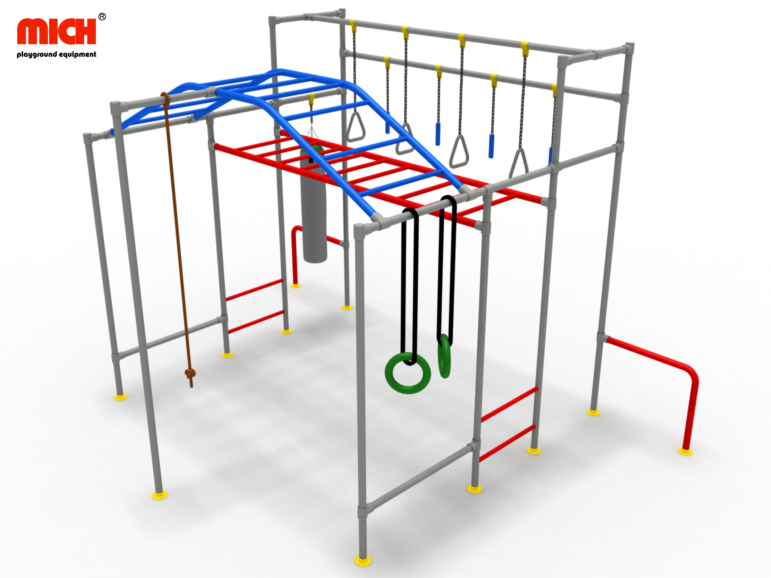 Equipamento de exercícios de ginástica de parque ao ar livre para crianças ao ar livre