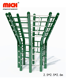 Galvanis Badan Luar Ruang Peralatan Kebugaran dengan Tangga Vertikal, Struktur Panjat Untuk Dijual