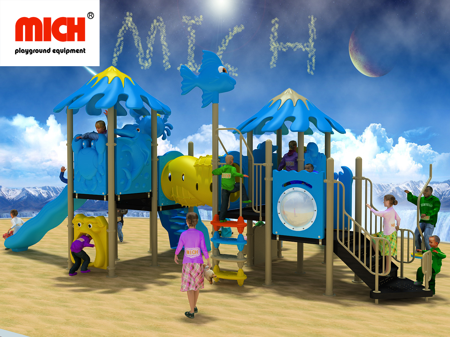 Pemasok Cina Kids Outdoor Playground Equipment 