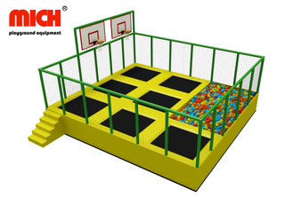 Parque de trampolim de 56 m² para crianças adultos