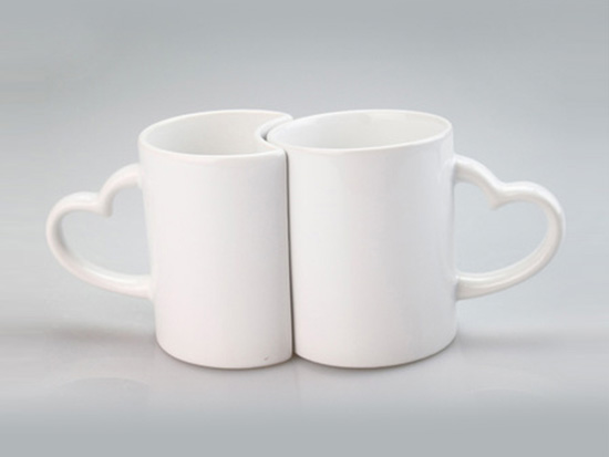 11oz Ceramic Porcelain Stoneware Blank Sublimation Mug, Plain White