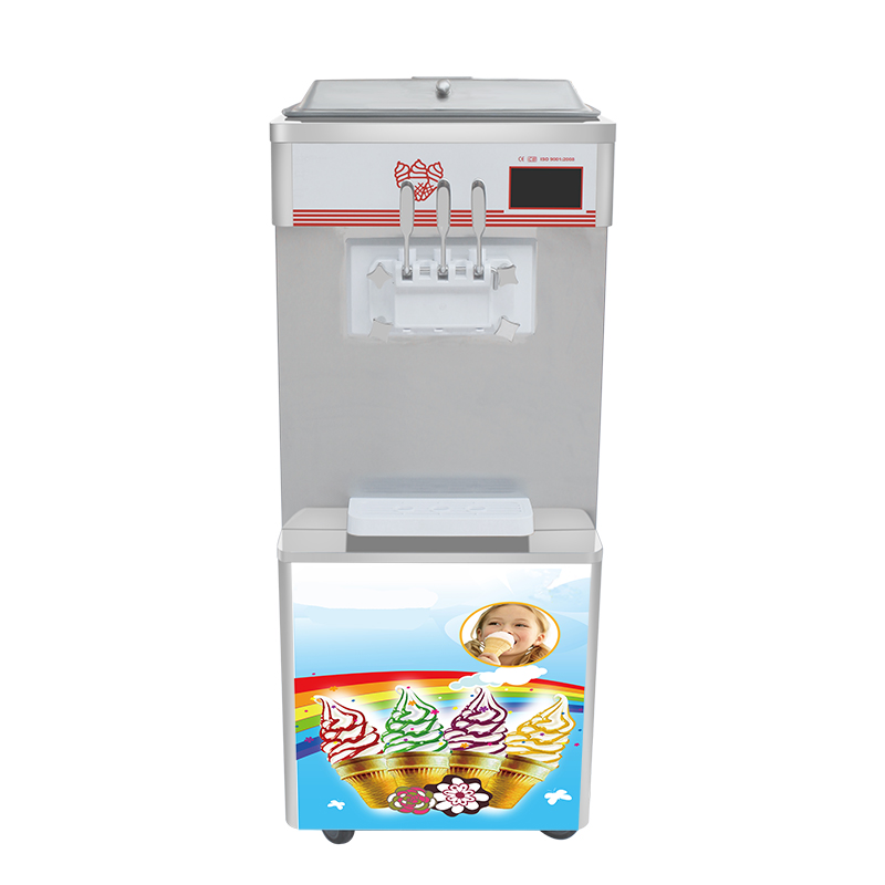 High Production Commercial Soft Serve Ice Cream Machine Floor Model