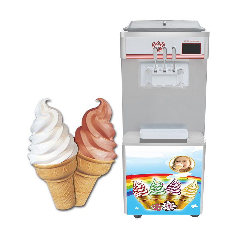3 Phase Big Power Portable Italian Custard Soft Ice Cream Machine