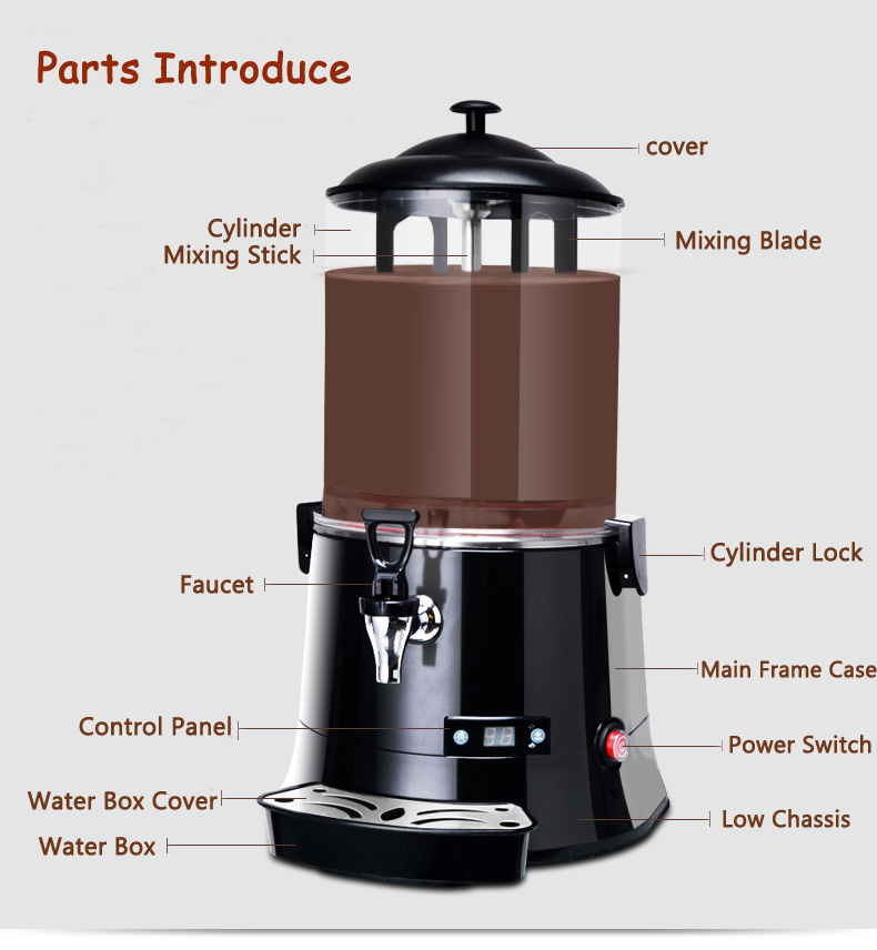 30~90 Degree Hot Chocolate Drinks Machine