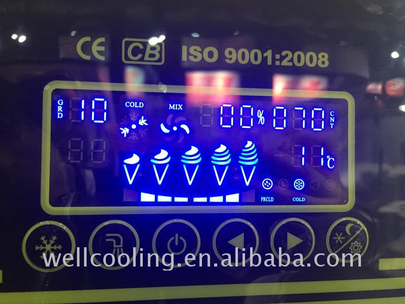 Countertop Table Soft Ice Cream Rainbow Frozen Yogurt Machine