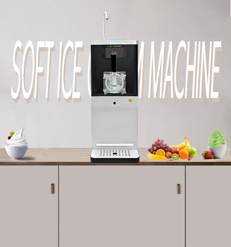 1 Flavor Soft Ice Cream Machine with 150200 Cups Production Buy Ice