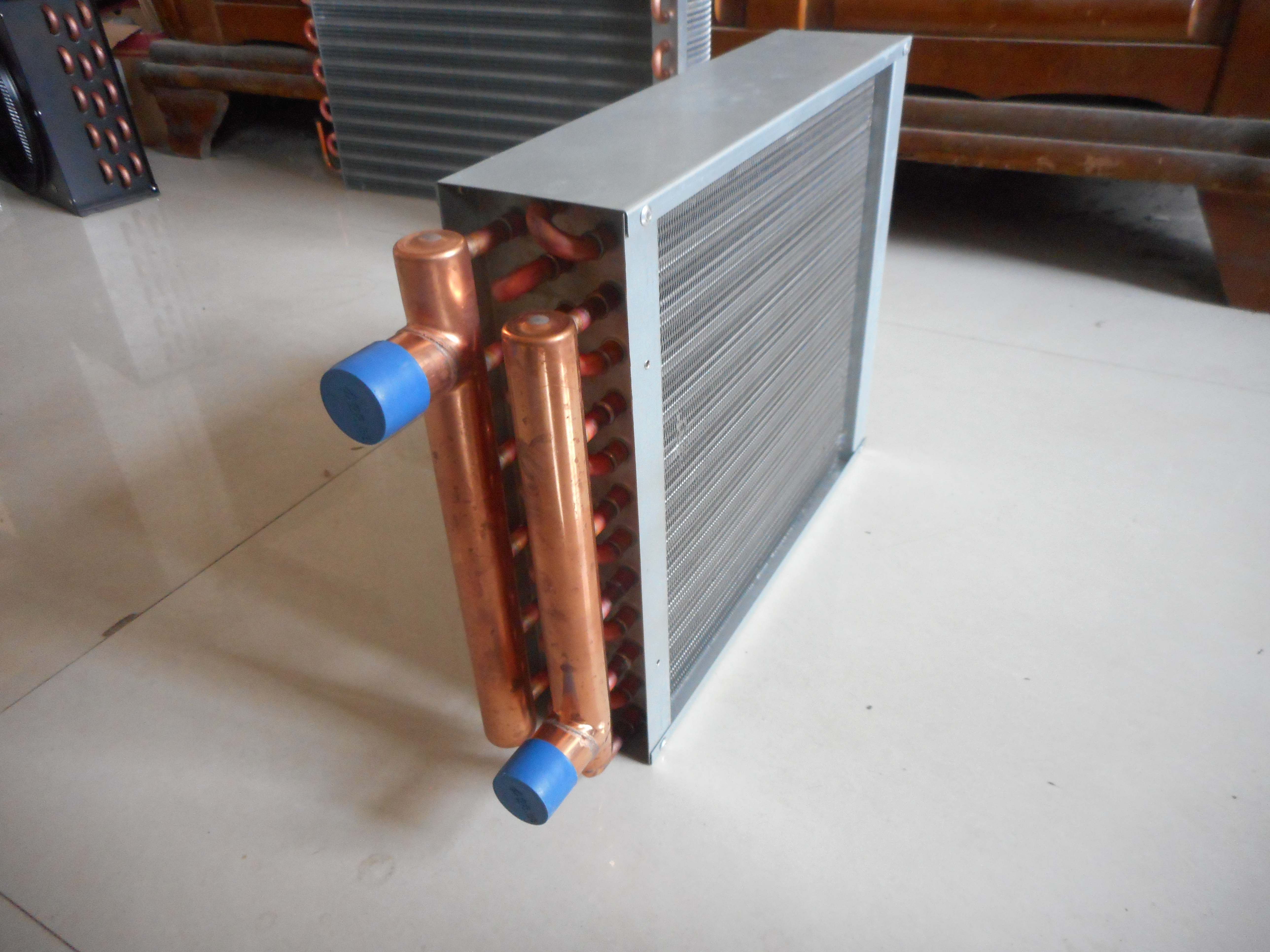 Évaporateur de condensateur de réfrigération de climatisation de tube de cuivre