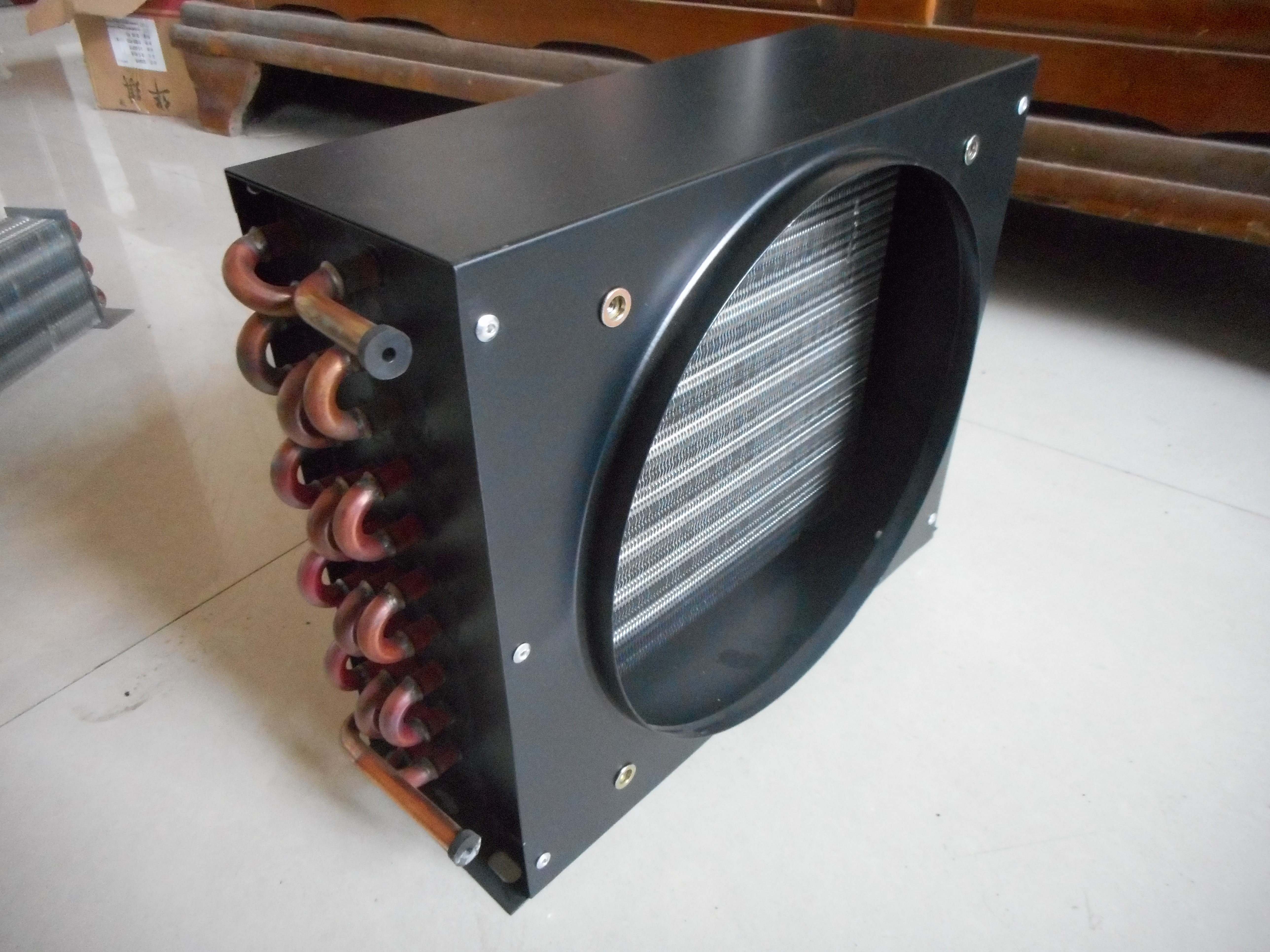 Condensateurs de tubes en cuivre à ailettes en aluminium de réfrigération pour refroidisseur d'air