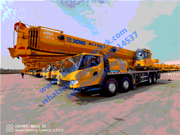 Customer order 50 ton Right hand drive truck crane