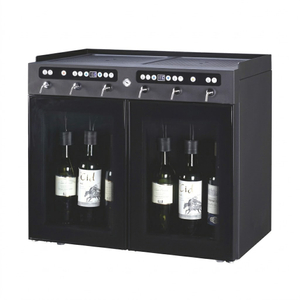 Dispensador de vino SC-6 | Sistema de conservación de vino de argón/nitrógeno para 6 botellas