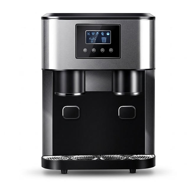Máquina y dispensador de hielo doméstico KIM15 | Máquina de hielo picado/bala 3 en 1