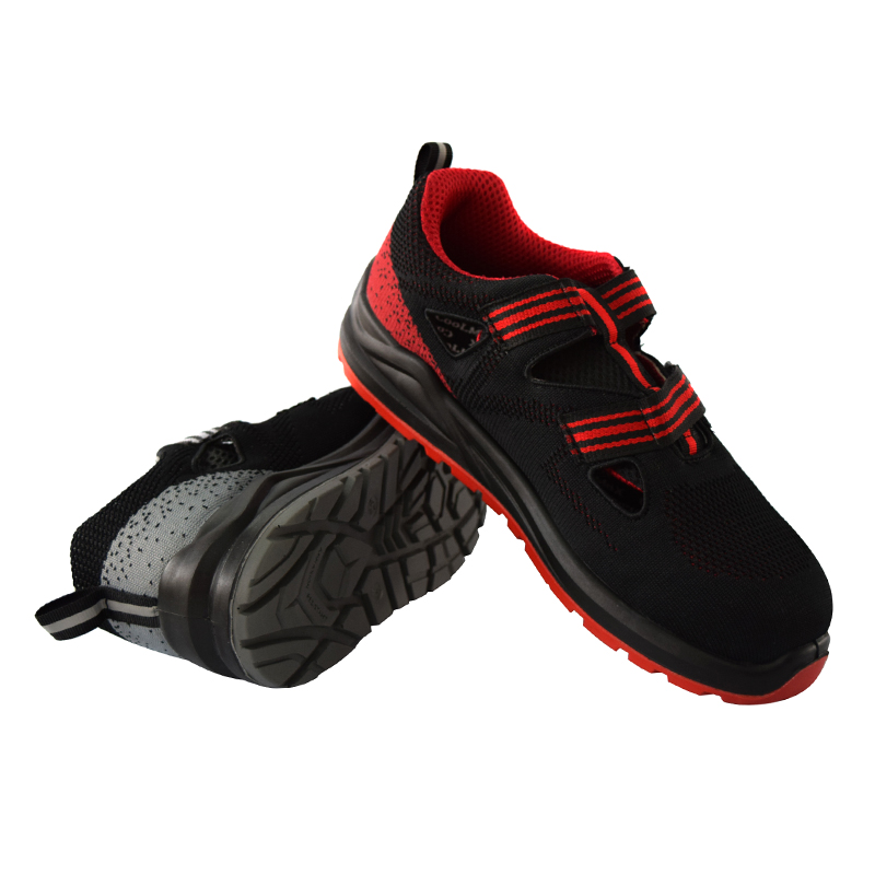 good price rubber outsole low cut steel toe red color tongue wing construction safety shoes Calzado de seguridad