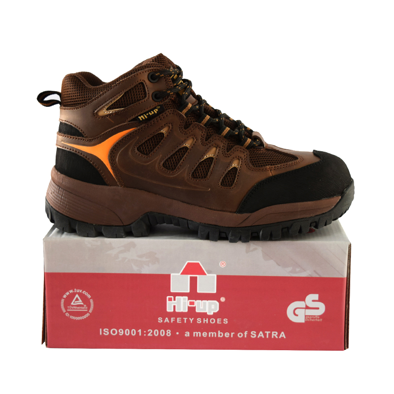 Waterproof lightweight fashion high quality brand industrial steel toe genuine leather safety shoes