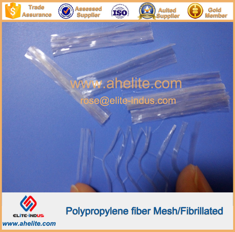 malla de fibra de polipropileno pp fabrillated