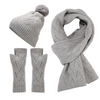 Grey Knit Three Piece Set