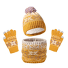 Unisex Knit Beanie &Scarf&Gloves