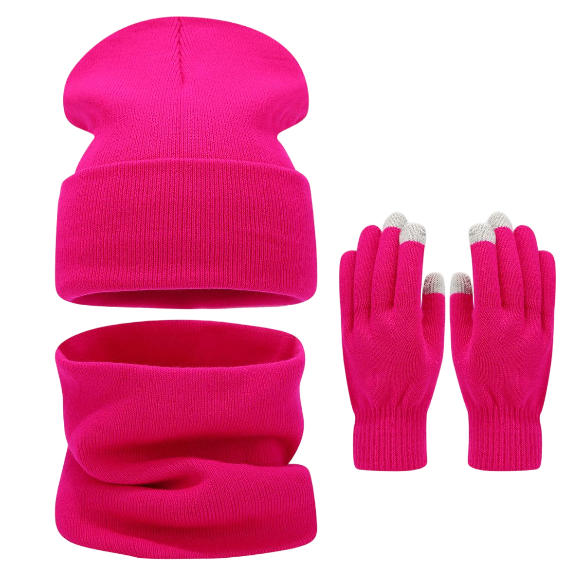 Pink Knit Three Piece Set