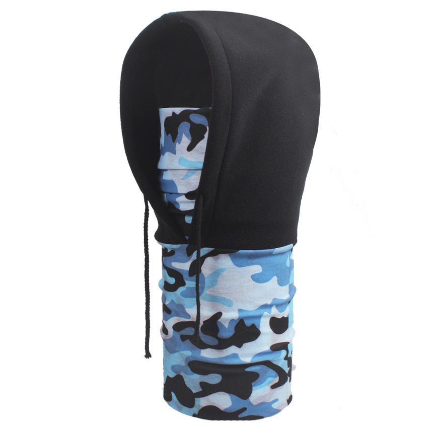  Multifunctional fleece hoody bandana