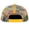Flat brim camo Trucker mesh cap