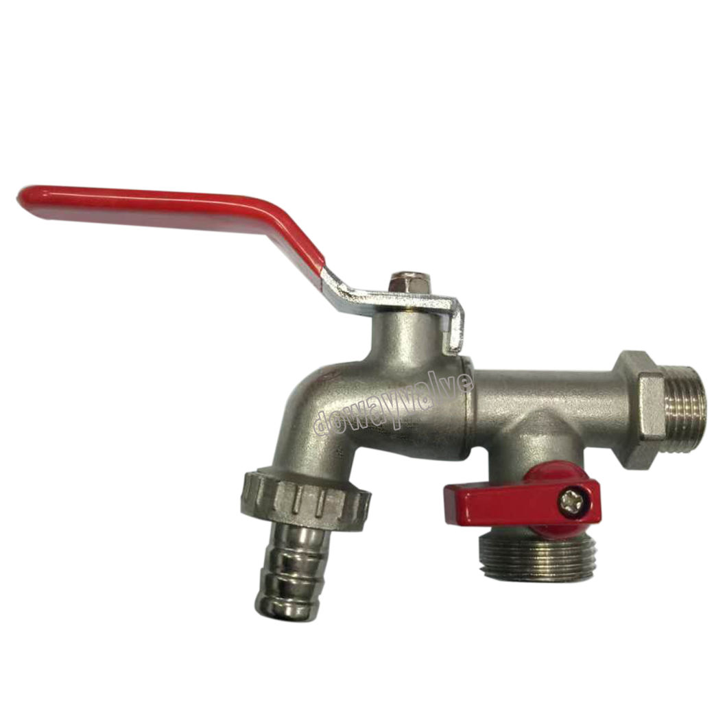 Bibcock &agrave; double sortie pour machine &agrave; laver sp&eacute;ciale en laiton