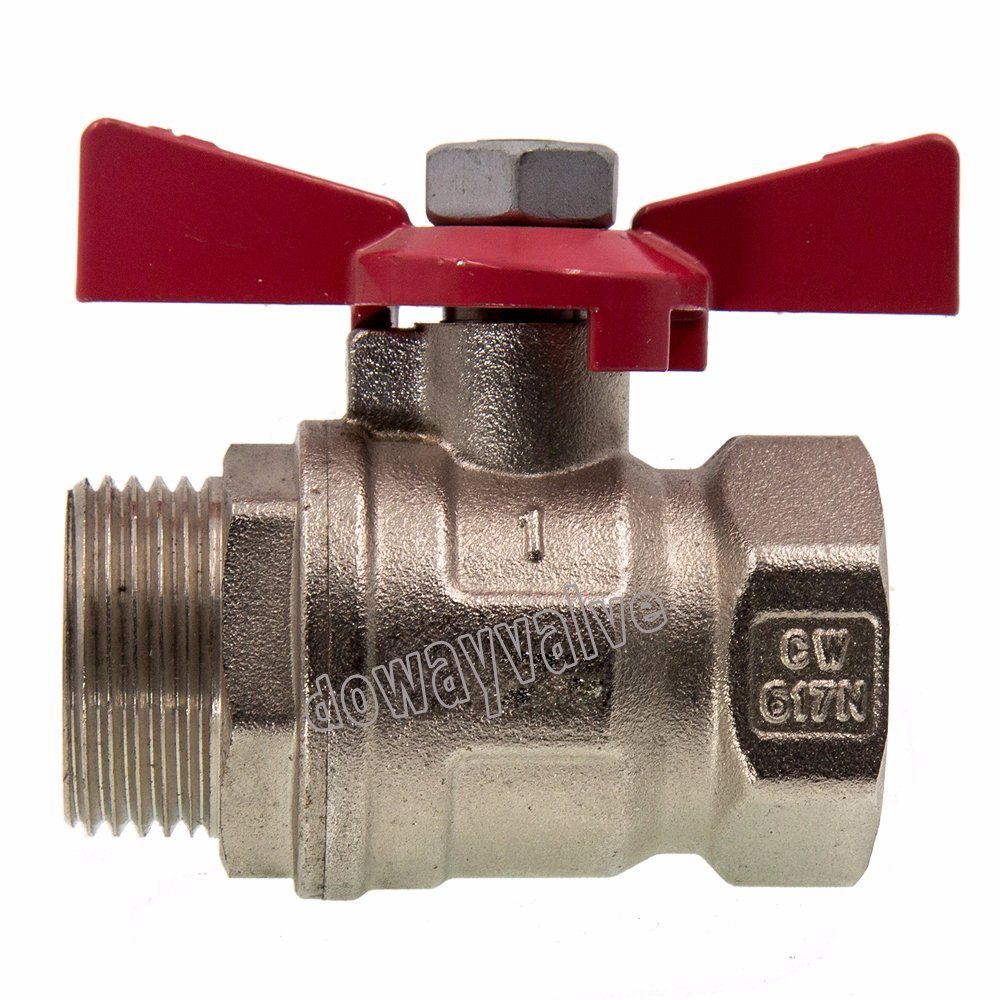 Robinet &agrave; bille &agrave; poign&eacute;e papillon en aluminium DW267