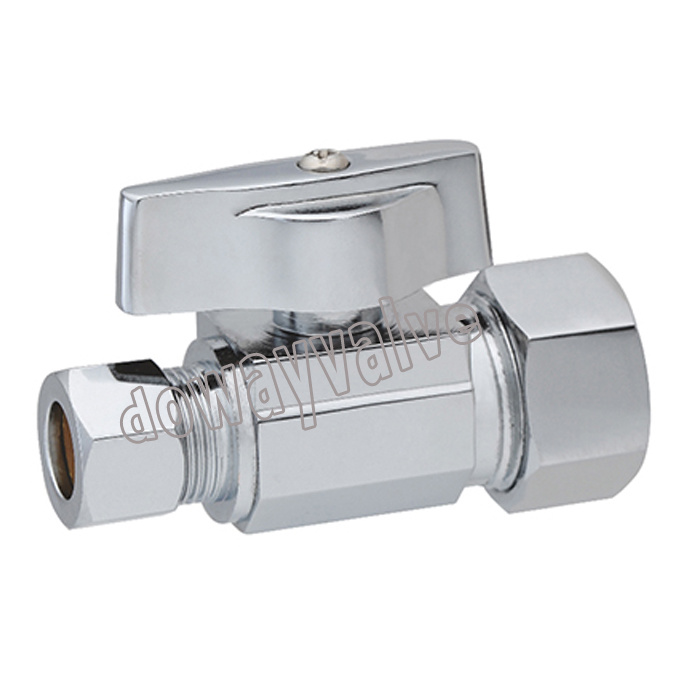 Vanne d'angle sans plomb 1/4 de tour en laiton