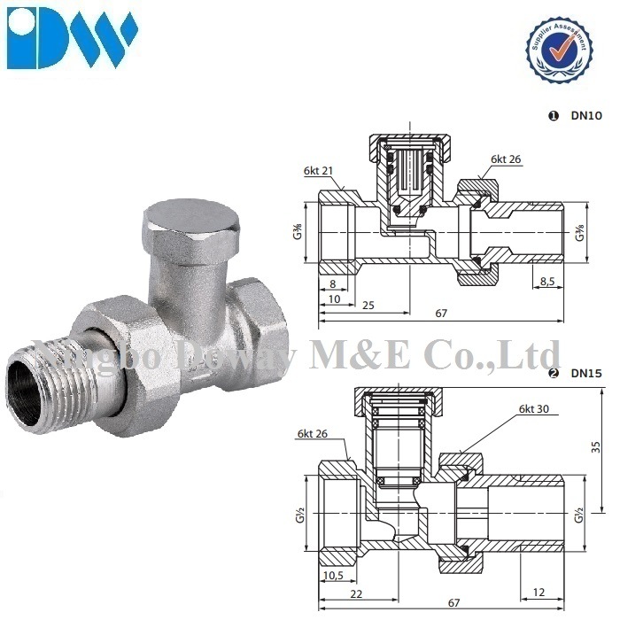 Valve de radiateur thermostique de haute qualit&eacute;