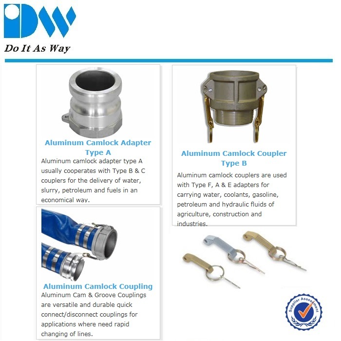 Raccord rapide de tuyau PP Camlock