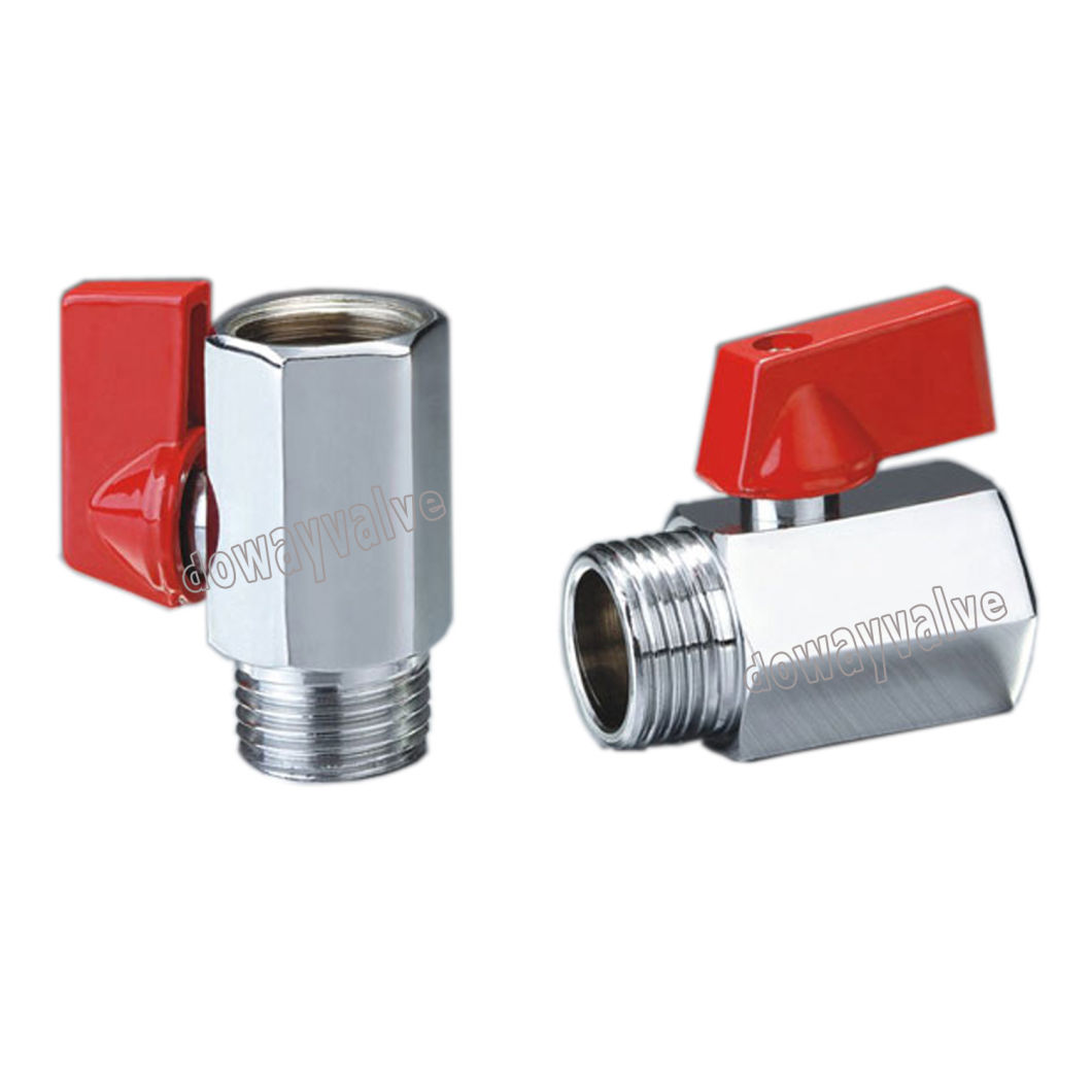 Vannes &agrave; boisseau sph&eacute;rique en laiton chrom&eacute; avec poign&eacute;es amovibles