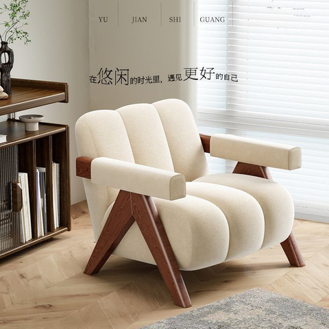 Competitive Price Living Room Furniture Dining Velvet Chair MID-Back Arm Chair Leisure Armchair with Gold Plating Legs