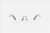 PA2200F square front with titanium eyewear glasses frame