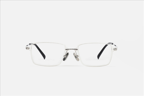 PA2200F square front with titanium eyewear glasses frame