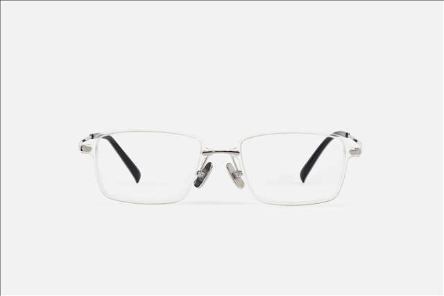 PA2200F square front with titanium eyewear glasses frame