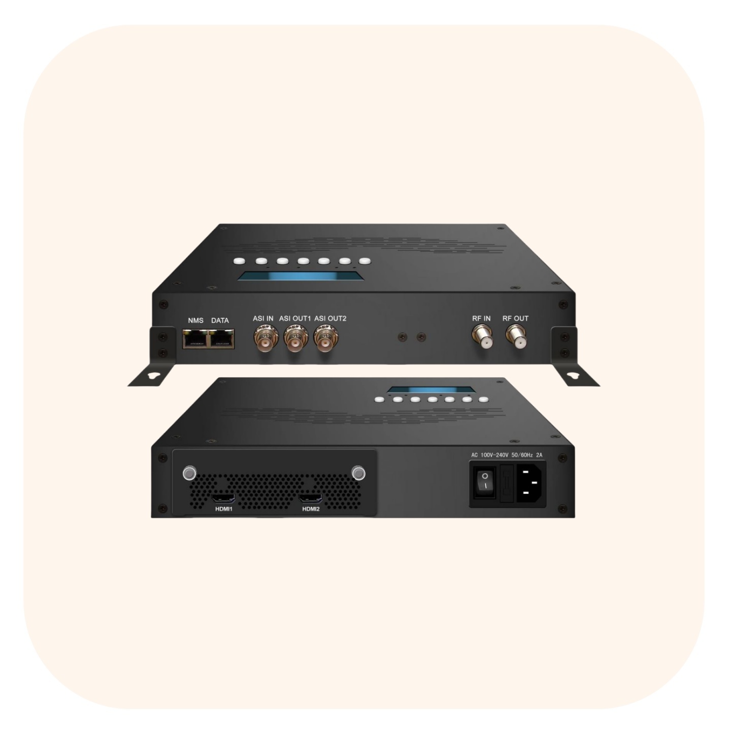 HPS381 HDMI to ISDB-T modulator with MPEG2 MPEG4 Video Encoding