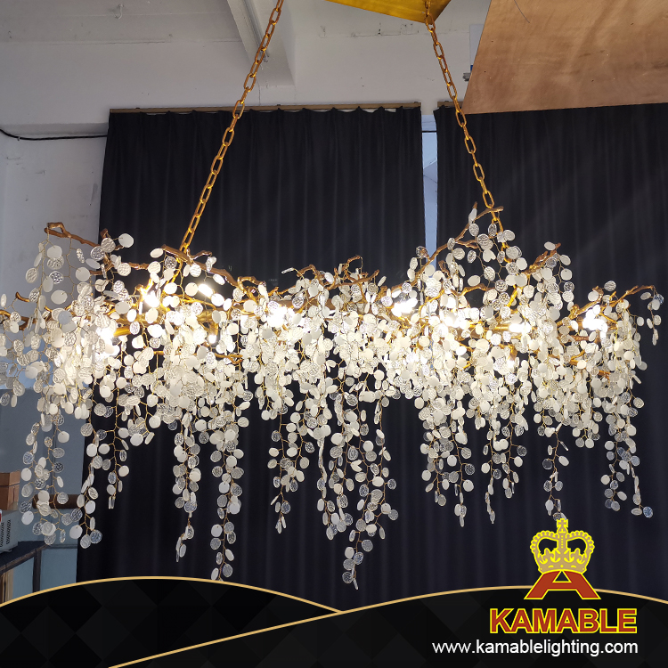 Современный ресторан отеля роскошные декоративные латунные люстры (KAC01)
