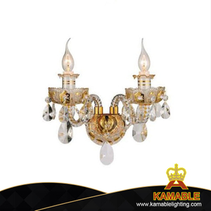 Превосходный элегантный стиль Crystal Golden Metal Hotel Palace Wall Light (MD9859-2)